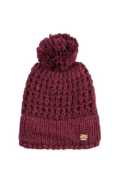 Nordbron Red Logo Detailed Beret Ennia - Winter Folded, Casual, Acrylic