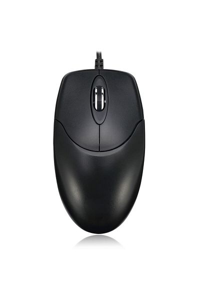 ADESSO Mouse optic Adesso, 3 butoane, senzor pentru suprafete multiple, cablu USB