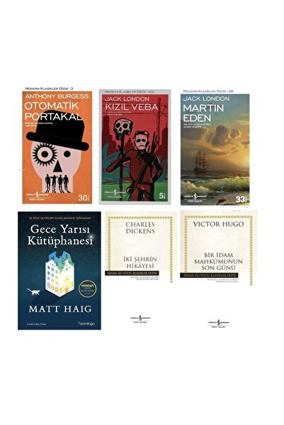 TÜRKİYE İŞ BANKASI KÜLTÜR YAYINLARI otomatik portakal + kizil veba + martin e...