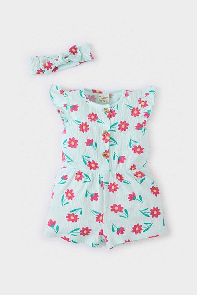 DeFacto Baby Girl Floral Romper Model: E8368A525Sm