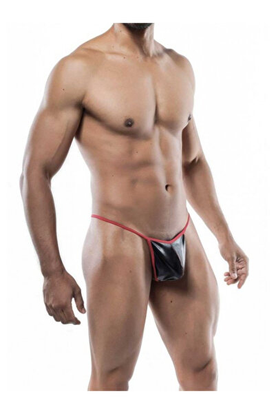 soonaksesuar Ανδρικό εσώρουχο Tegan Fantasy Red Elastic Lame String - Tanga Fantasy Εσώρουχα TG274588