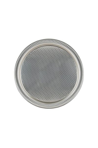 FARİKA 6-person 35cm Cast Metal Tray (WHITE)