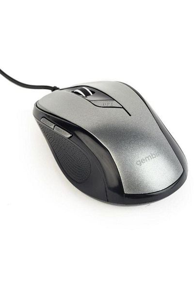 Gembird Mouse Gembird MUS-6B-01-BG, 1600 DPI, optic (Negru/Gri)