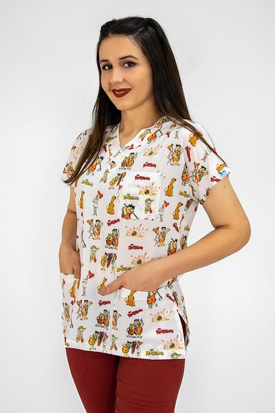 Nur Medikal Giyim Tricou unisex cu tematică epoca de piatră Doctor Asistentă Spital Chirurgie