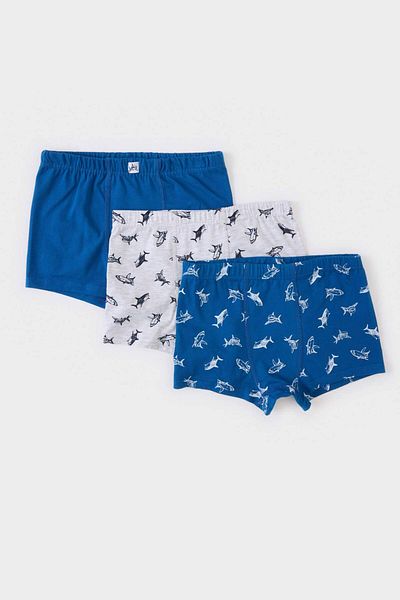DeFacto Boy's Animal Patterned 3-Piece Boxer E6869A825Sp