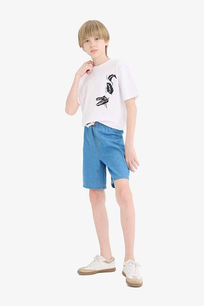 DeFacto Pantaloni scurți Jean pentru băiat D8575A825SM