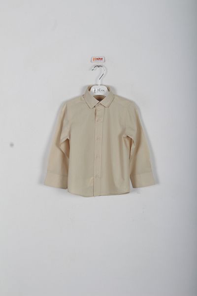 incity Boy's Long Sleeve Stylish Beige Shirt