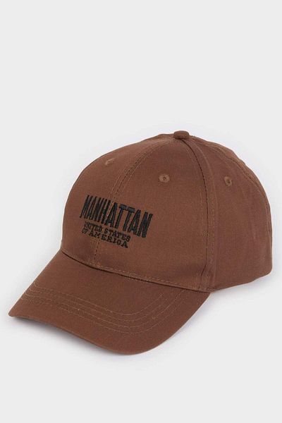 DeFacto Men's Label Printed Woven Baseball Basketball Cap D7820Ax25Sm