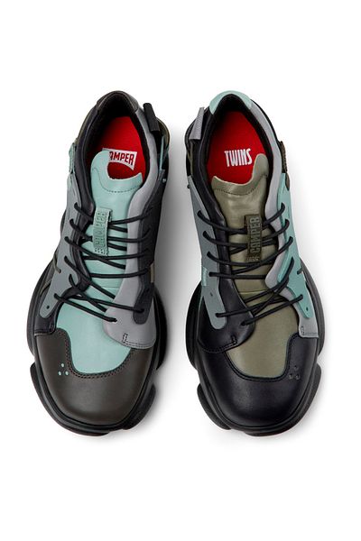 CAMPER Twins Erkek Çok Renkli Deri ve Tekstil Spor Ayakkabı K100845-035