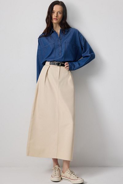 Touché Privé Pleated A-Line Skirt