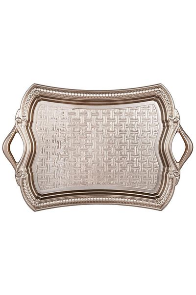 FARİKA 2-person Elisa Small Metal Tray (WHITE)