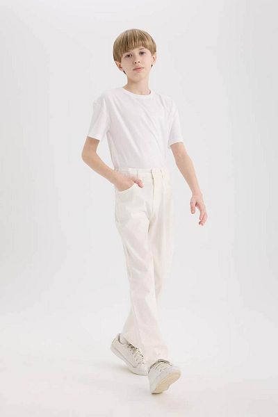 DeFacto White Boy's Trousers X4224A6/Wt32
