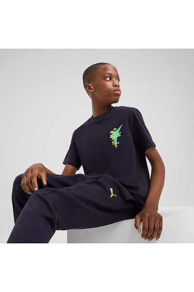 Puma Road to Unity Graphic Kids Navy Blue T-Shirt
