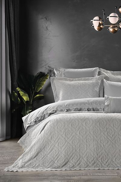 ZEBRA CASA Olive Single Bedspread Set