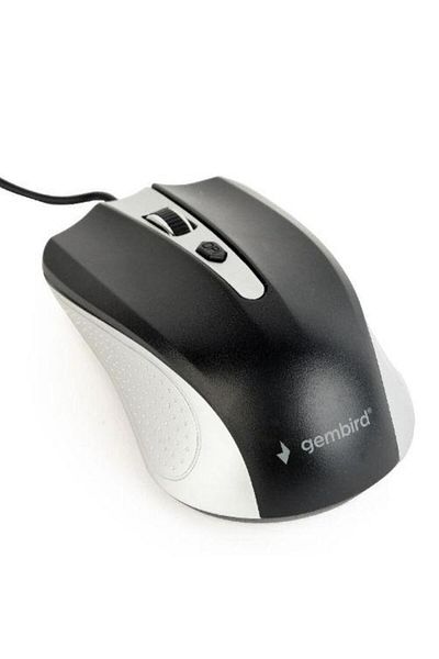 Gembird Mouse Gembird MUS-4B-01, Optic, 1200 DPI (Negru/Argintiu)