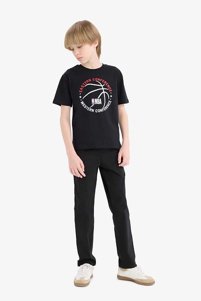 DeFacto Male Child Nba Wordmark Crew Neck Short-Sleeve T-Shirt E4835A825Sm