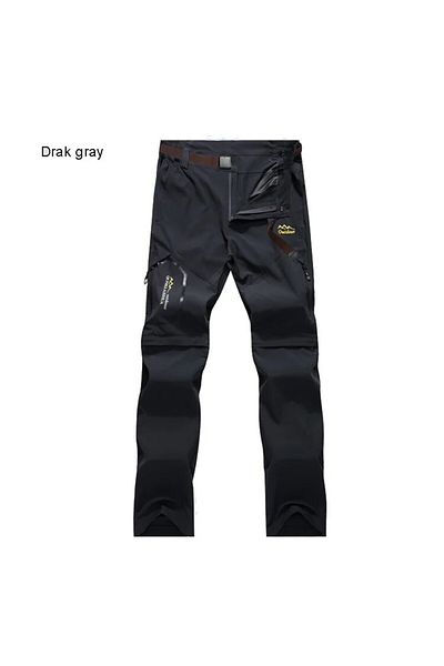 Choice XL GRAY Men's Hiking Pants Trekking Convertible Quick Dry Lightweight Zip-Off Outdoor Travel Camping