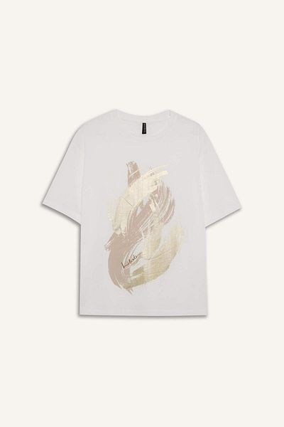DeFacto Regular Fit Crew Neck Printed Combed Cotton Short Sleeve T-Shirt E5140Ax25Sm