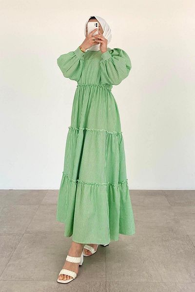 lamelif Convergent Cycling Burning Clothes Green