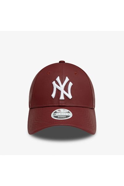 NEW ERA New York Yankees 9Forty Women's Leather Burgundy Hat