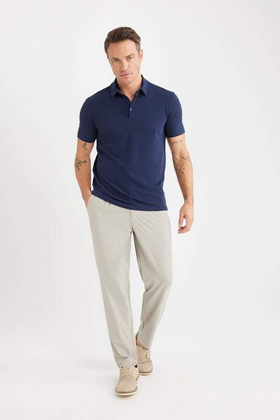 DeFacto Slim Fit Slim Fit Cotton Short Sleeve Polo T-Shirt X2594Az25Sp