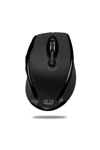 ADESSO Mouse optic ergonomic wireless Adesso, senzor optic pentru orice suprafata, 1600 DPI