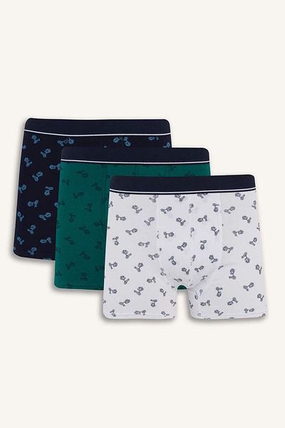 DeFacto Regular Fit Patterned 3-Piece Boxer E3238Ax25Sp