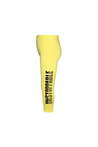 LOVETTI UnstoppAble Printed Light Yellow LycrA Girl's SeAsonAl Tights