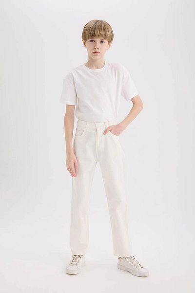 DeFacto White Boy's Trousers X4224A6/Wt32