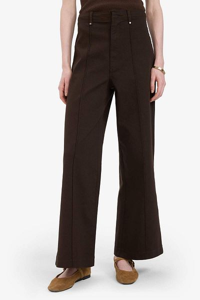 DeFacto Wide Leg Gabardine Fabric Palazzo Trousers with Pockets High Waist Wide Leg F1649Ax25Sp