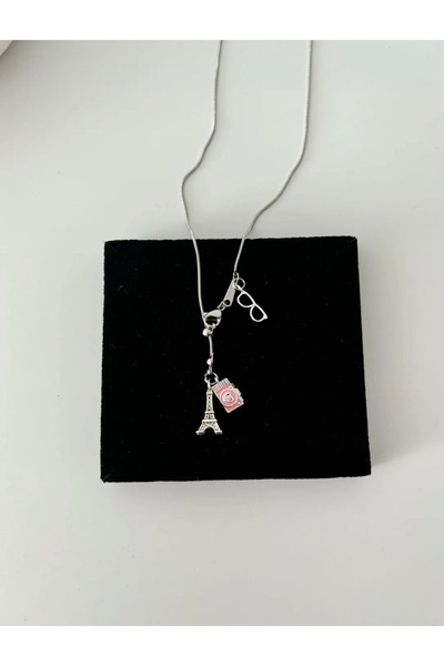 stainless steell Asansör kolye taşlı y kolye paslanmaz çelik harfli