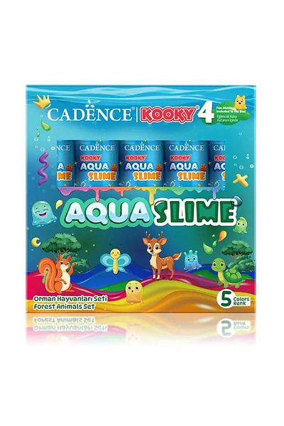 Cadence Aqua Slime - DIY Toy Kit - Jungle Animals Kit 5X90Ml