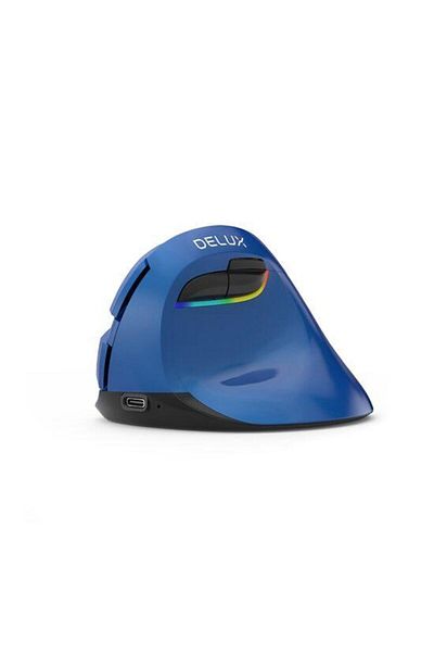 Delux Mouse wireless Delux M618 mini, USB (Albastru)