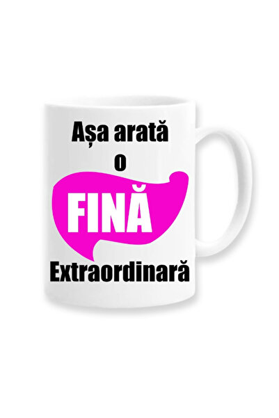 OEM Cana albă personalizată „Așa arată podoabă extraordinară”, INOVATIX. 330 ml