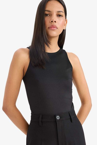 DeFacto Slim Fit Slim Fit Halter Collar Basic απλό εσώρουχο F0357ax25sm