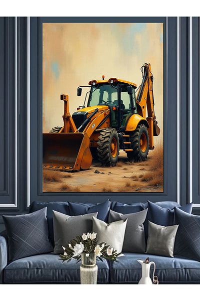 Tablomega The Power of the Business Machine Decorative Canvas - Mdf Wooden Painting