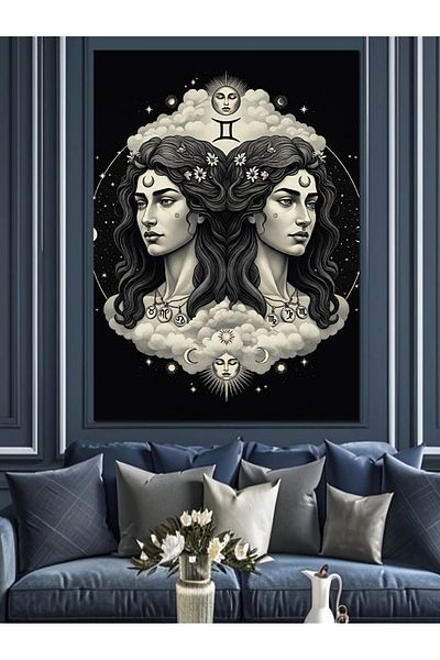 Tablomega Gemini Magic Decorative Canvas - Mdf Wood Table