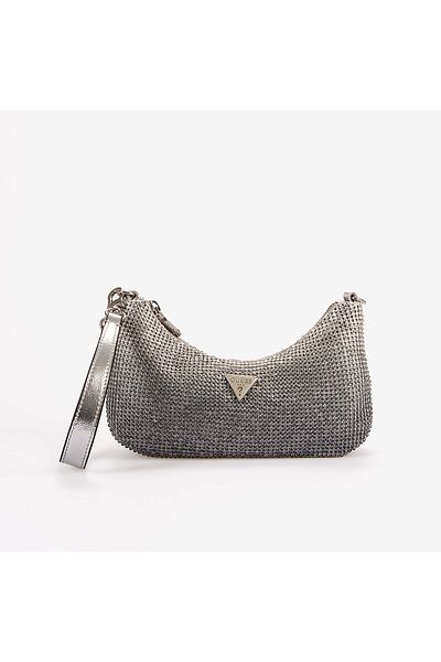 Guess Zalina Silver Stone Shoulder Bag