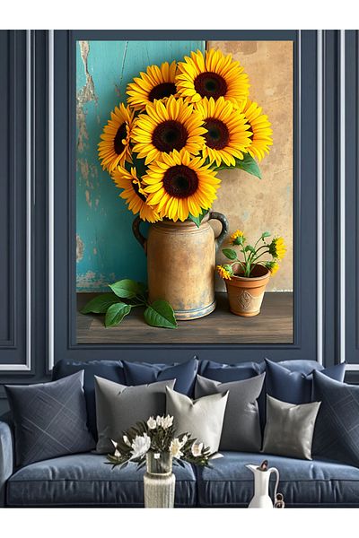 Tablomega The Beauty of Yellow Flowers Decorative Canvas - Mdf Wood Art Print