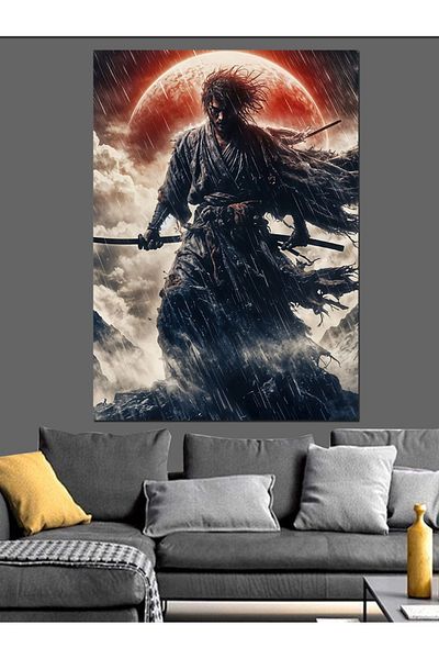 Tablomega Samurai Spirit of War Decorative Canvas - Mdf Wood Art Print