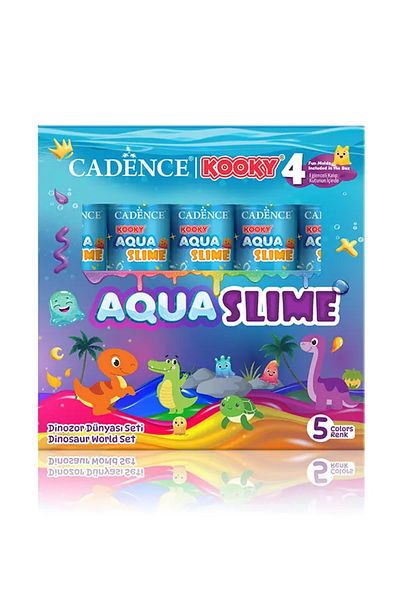 Cadence Aqua Slime - DIY Toy Kit - Dinosaur World Set 5X90Ml