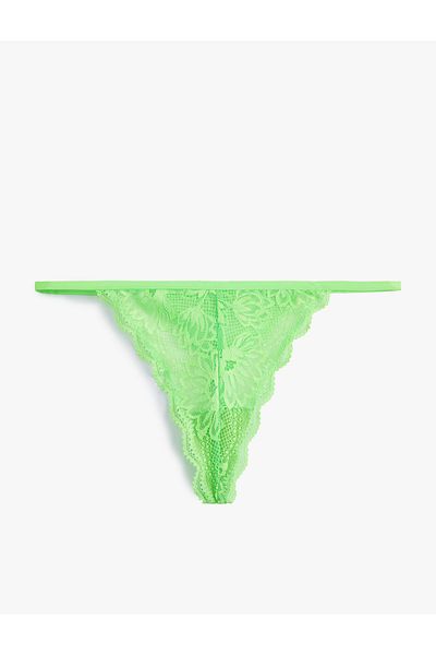 Koton New Season Lace String Panties with Drawstring Sides