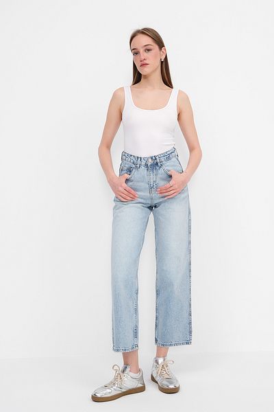 Addax Wide Leg Jean Trousers Pn8681