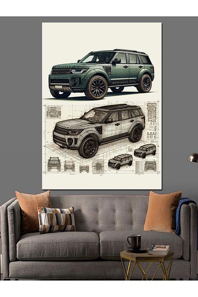 Tablomega The Magnificence of Off-Road Vehicles Decorative Canvas - Mdf Wooden Painting