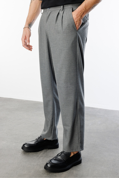 GENIUS STORE Erkek Baggy Fit Kumaş Pantolon ERKEK-KUMAŞ-PANTOLON
