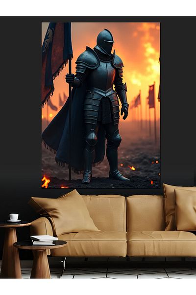 Tablomega Pânză Decorativă Dawn of the Knight - Lemn MDF