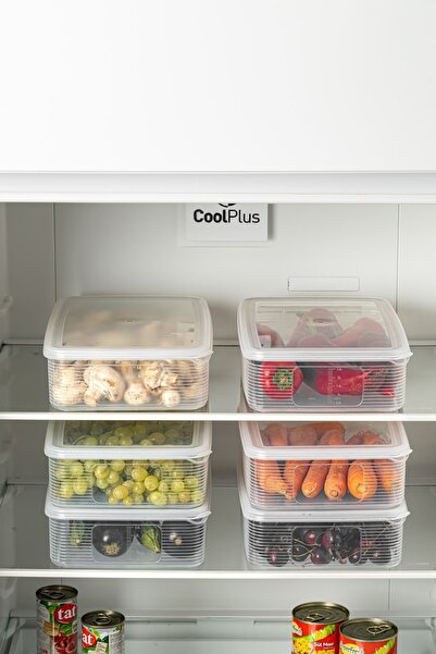 Duffa 3.5 Lt Leakproof Refrigerator Storage Container Freezer Storage Container Fridge Organizer Transparent Shatterproof