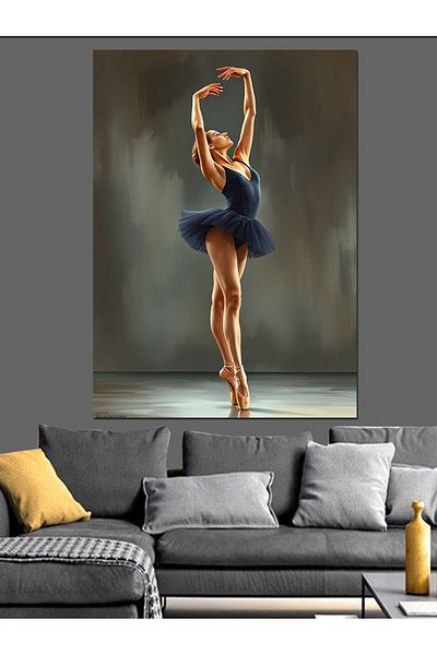 Tablomega Dancer with All Her Elegance Decorative Canvas - Mdf Wooden Painting