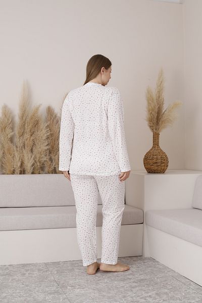 CALİA Women's Front Buttoned Oversize Seasonal Pajama Set Large Size