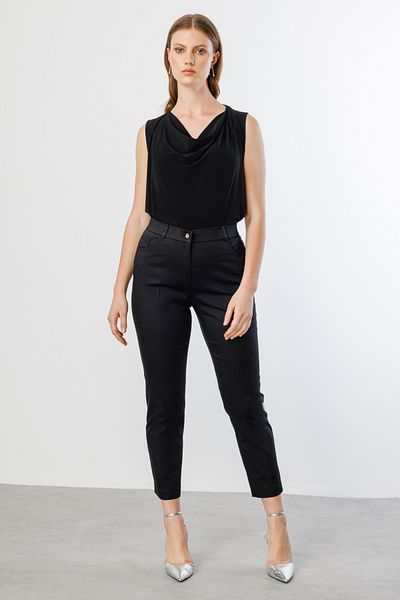 Ekol Narrow Leg Plus Size Trousers